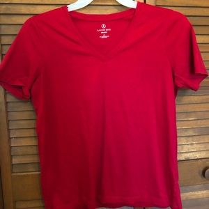 Lands’ End relaxed fit v-neck tee